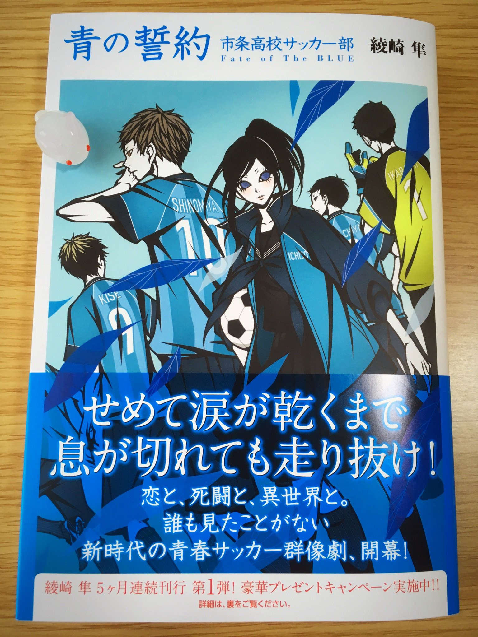 綾崎隼 25日発売 青の誓約 市条高校サッカー部 見本誌が届きました サッカー小説史上最高に格好良い表紙だと思います ただ今 予約受付中です T Co 5wqtztv8hh Twitter