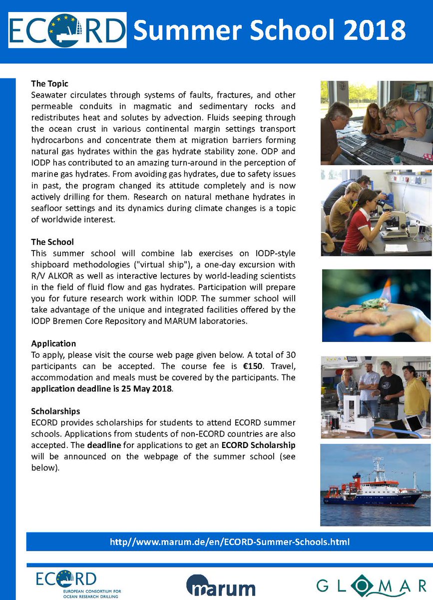 ESO_Outreach's tweet photo. Extended Deadline for the ECORD Summer School on Sub-seafloor fluid transport and gas hydrate dynamics. Apply by May 25 @ECORD_Outreach @EPC_Research @Sci_fOD https://t.co/yXLpdBy00Y https://t.co/PqT7MWoG5x