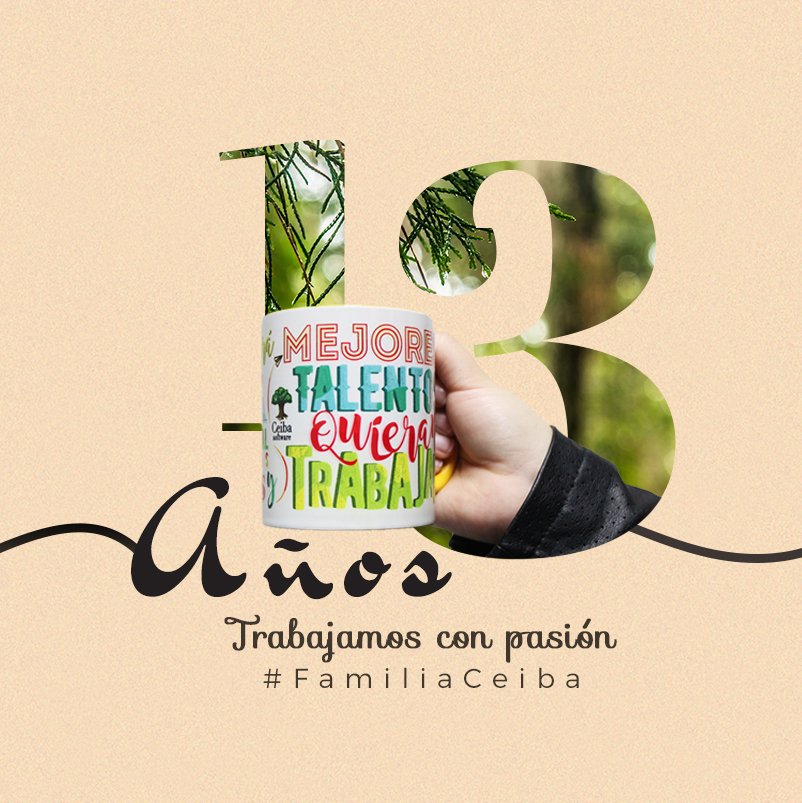 CeibaSoftware's tweet photo. Hoy estamos celebrando 13 años de construir familia, sociedad y país.
¡¡¡Feliz aniversario #FamiliaCeiba!!! 

#Ceiba13 https://t.co/NQo9Fl1rre