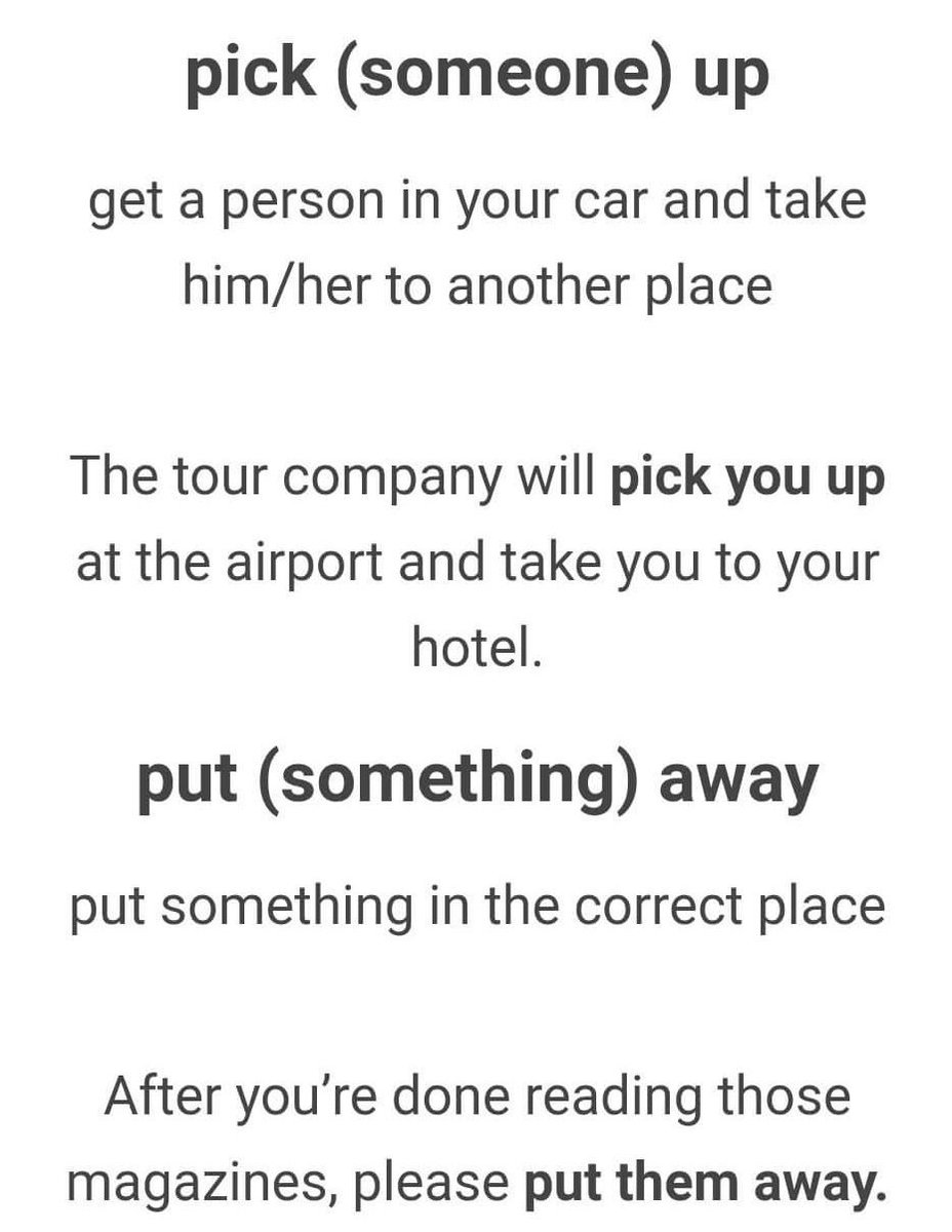 InglaLondon's tweet photo. An excellent list of #separable #phrasalverbs!

Have a great weekend from all of us at Ingla 😎!

#Grammar #learnEnglish #London https://t.co/gKjgXznEQJ