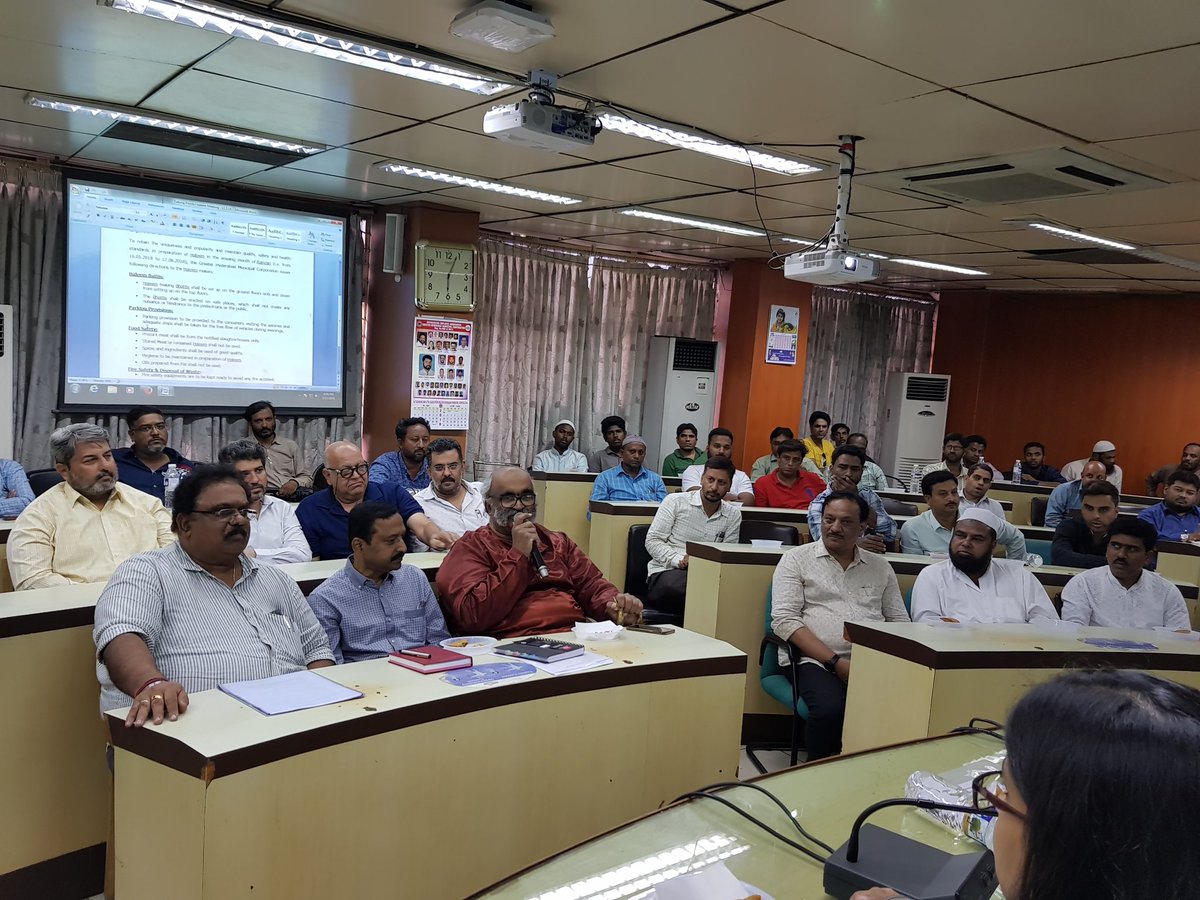 Haleem Makers - HOTELS Awareness Meeting on Health of workers, servers , Safe Preparation,Using good approved ingredients,Sanitation for a good RAMZAN FESTIVAL.