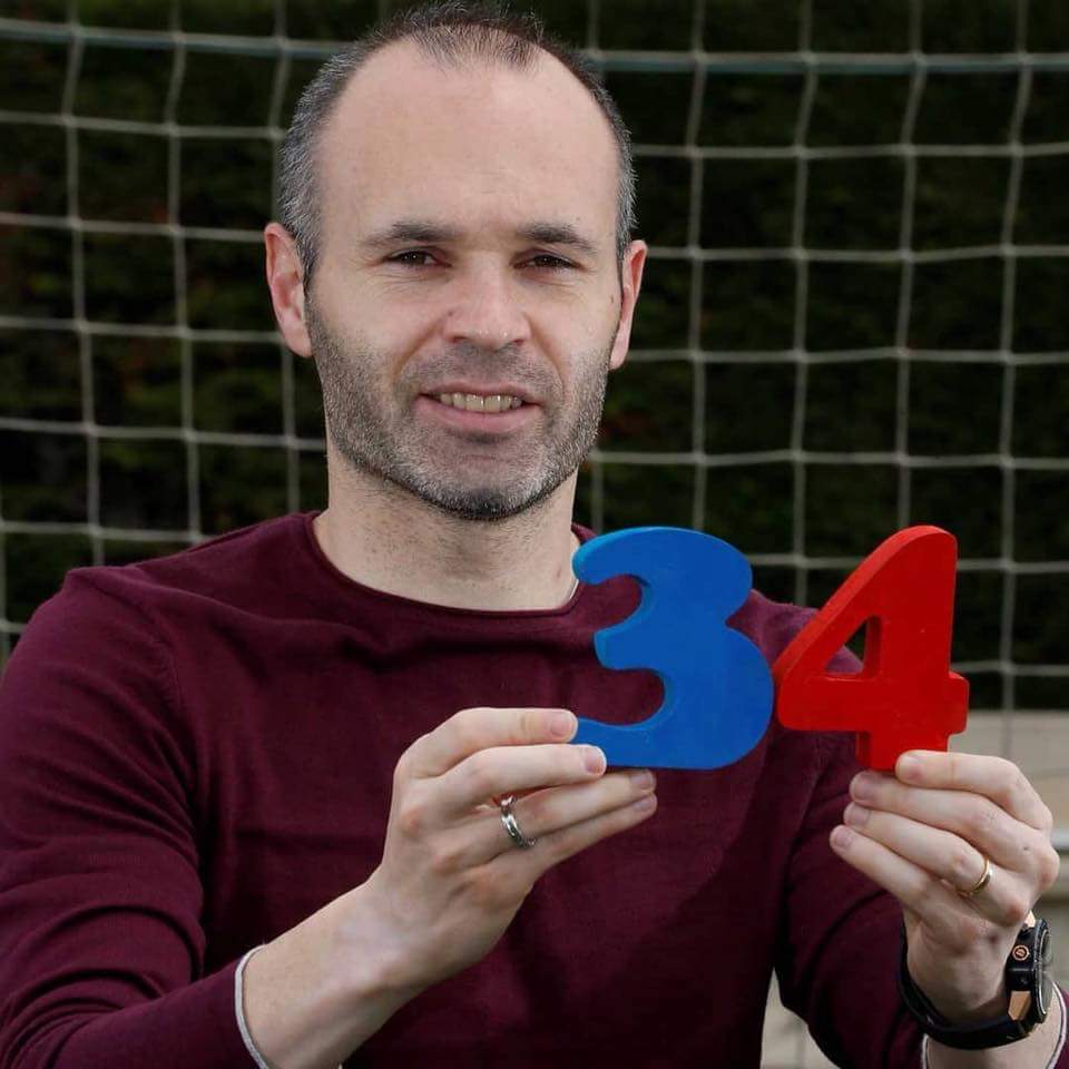 35 titles in 34 years!  Happy birthday Don Andres Iniesta! 