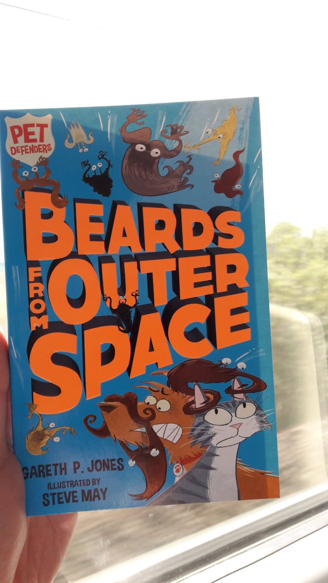 Karlwheel's tweet photo. I may have stupidly forgot to bring a pen along for my 'writing train ride' but I did bring a book to read and Oh boy! it looks excellent! @jonesgarethp #SteveMay https://t.co/t0mJS4cZSF