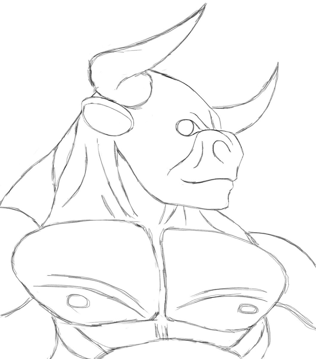 demon bull on twitter well try draw something and take the
