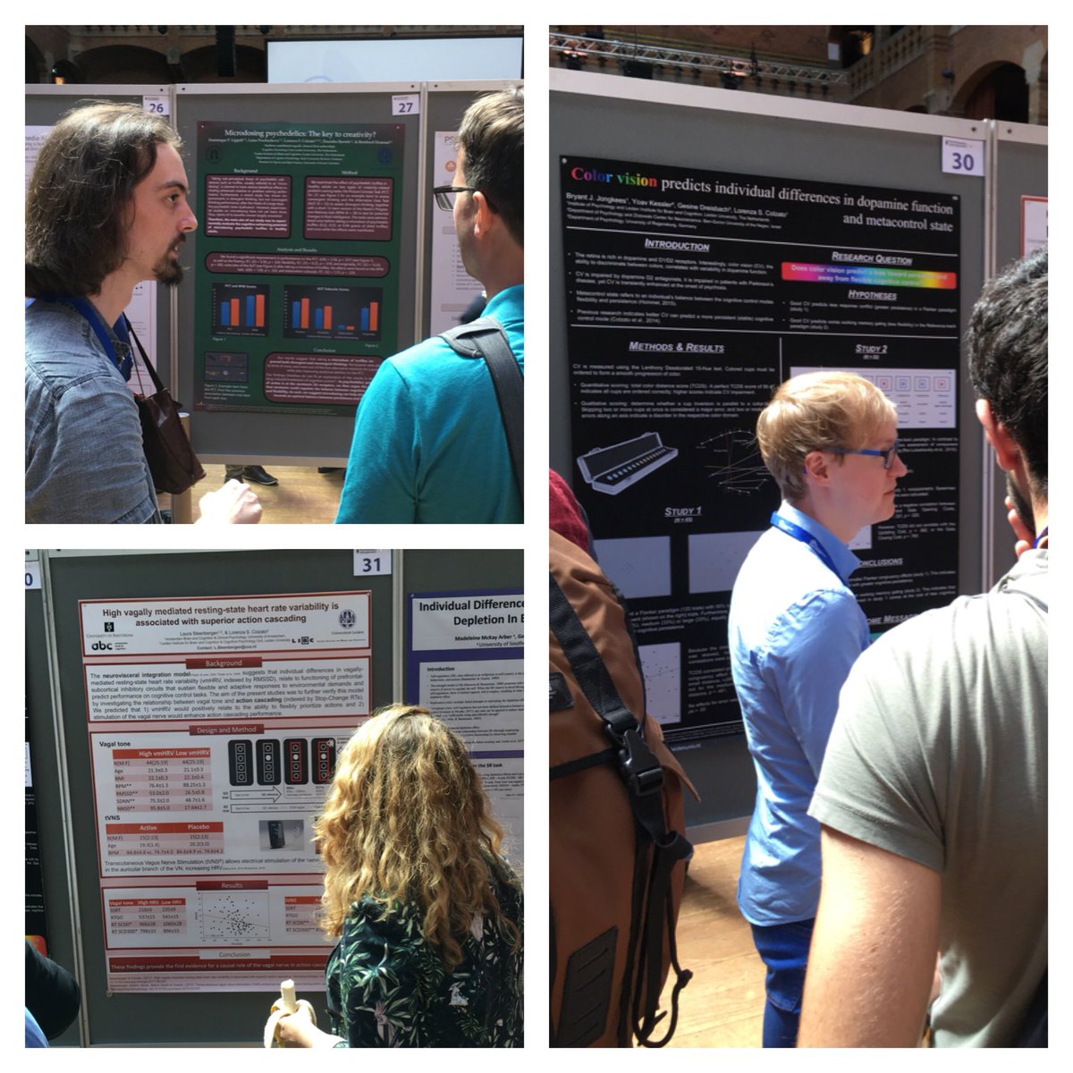 metacontrol_lab's tweet photo. First day of poster presentations by PhD students &amp; senior members of @metacontrol_lab @BernhardHommel lab and @LorenzaColzato lab was a great succes! More to come tomorrow! https://t.co/A2KeCmfGr4