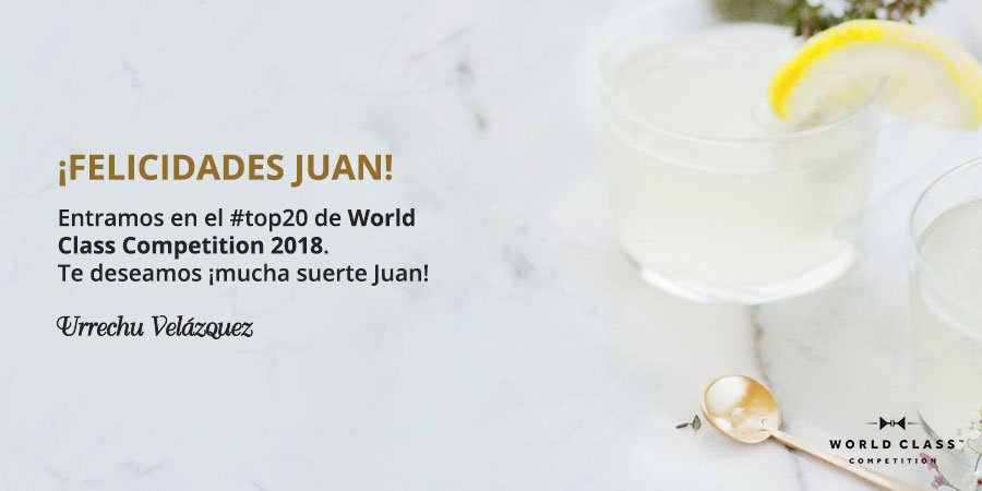 UrrechuV's tweet photo. ¡Seguimos sumando logros! 🏆
Nuestro bartender #JuanLizarraga ha sido seleccionado como uno de los 20 semifinalistas de la #WorldClassCompetition2018. La competición donde se elige al mejor bartender del año a nivel mundial. ¡Muchísimas felicidades! 👏👏👏 https://t.co/NS8pBT25of