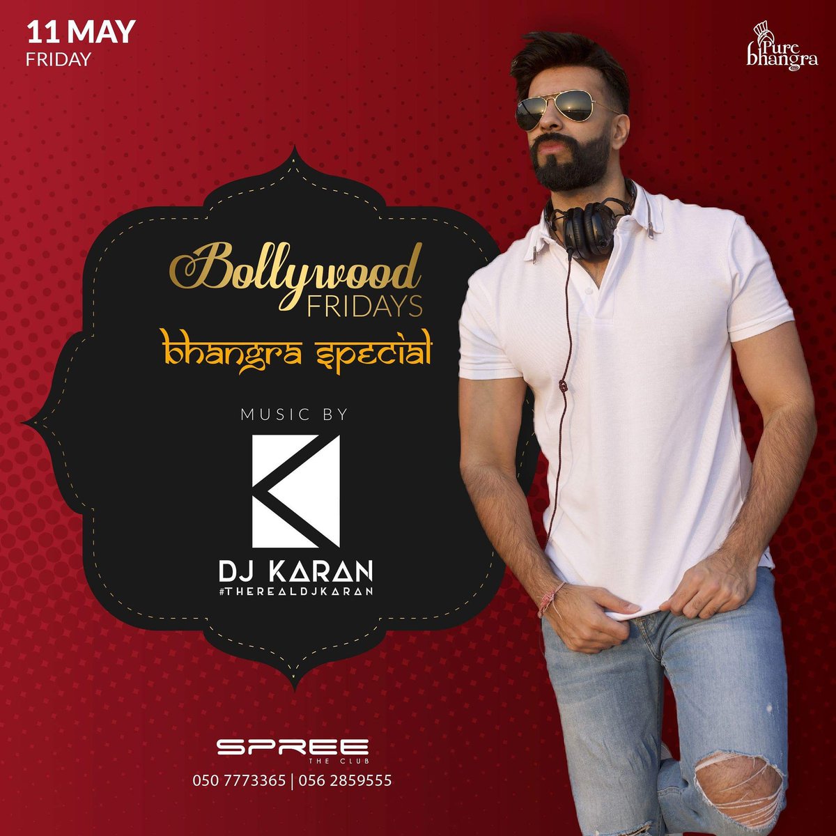 SpreeTheClub's tweet photo. Join us for Last Weekend Special with Bhangra Tunes by DJ Karan and with the team of Pure Bhangra #Tonight
Music by: DJ Karan | DJ Happy
Free Beverages for Ladies until 12AM
20% Discount for Airline Crew / Bankers / Hoteliers
RSVP : 0507773365
#SpreeTheClub #BollywoodFridays https://t.co/vKdKHLlpLM
