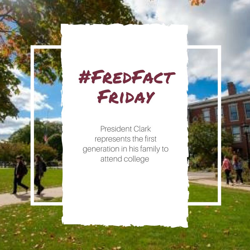 BSU_Grad's tweet photo. Did you know this fact about President Clark? 
#FredFactFriday #bsulife #university #bridgewater #college #presidentgoals #achieve #highereducation #college #boydenhall #didyouknow #funfact https://t.co/oQ81jQLCi5
