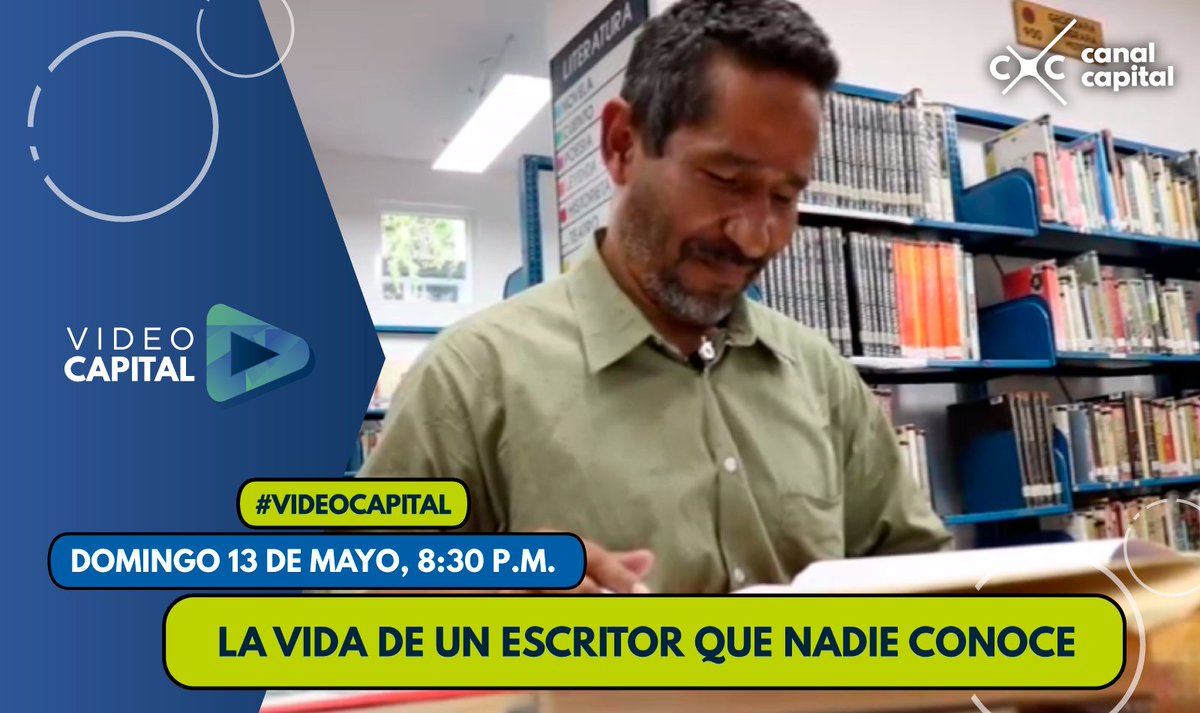 Conozca este domingo en #VideoCapital la asombrosa historia de un escritor que se dedica a lavar carros y tiene 15 libros aún sin publicar. 🎬🎞📖 →