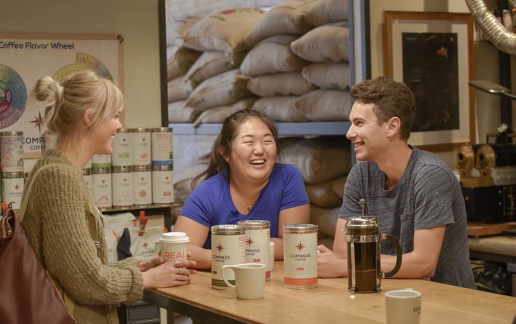 We’re excited to announce the launch of our coffee roasting and tasting tours! First one’s this Saturday. It’s a behind the scenes look at Compass, and you get a tin of coffee. Visit compasscoffee.com/events to sign up!