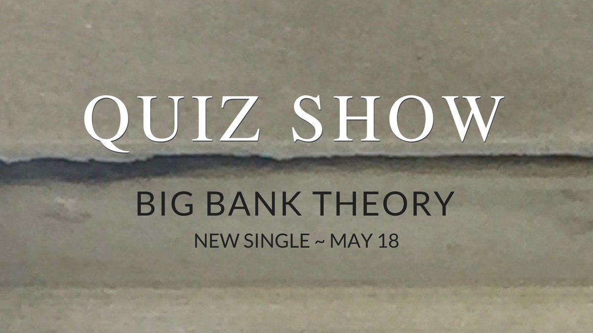 Stay tuned for our new single 'Big Bank Theory' OUT May 18💥 Drop by QuizShowBand.com for more 🎶 #altrock #newmusicalerts #newsingle #outsoon