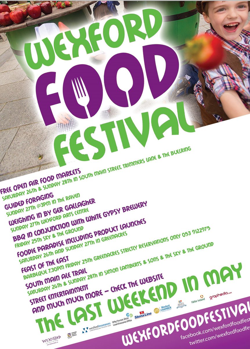 Keep this #weekend free. Good #Food #CraftBeer &amp; #wine in #wexford with friends. What more would you want?