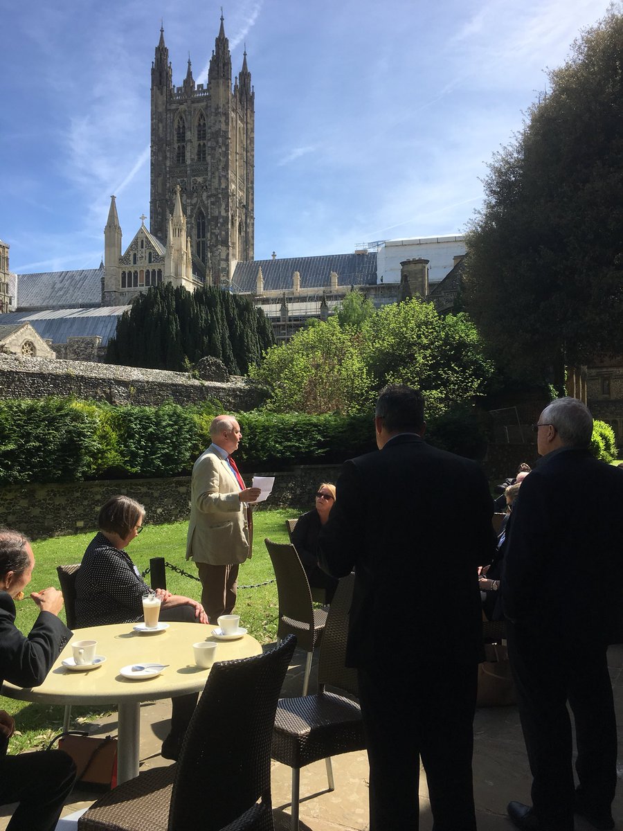 Kings_DevOffice's tweet photo. It was a real privilege to share news of #BuildingKings development projects @KingsCanterbury with visiting Bursars from Australia, shown with our own Bursar Mark Taylor  @the_isba  @IDPE_Europe https://t.co/ywJchDky0i