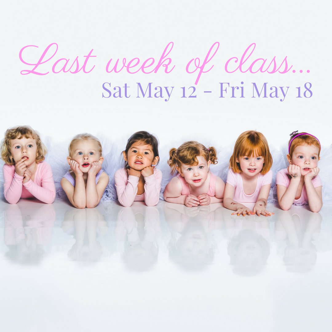 Last week of regular dance classes is Sat May 12 - Fri May 18th. We'll see you at the Queen Elizabeth Theatre after the long weekend! #IRDance #DanceStudio #IRDanceShow18