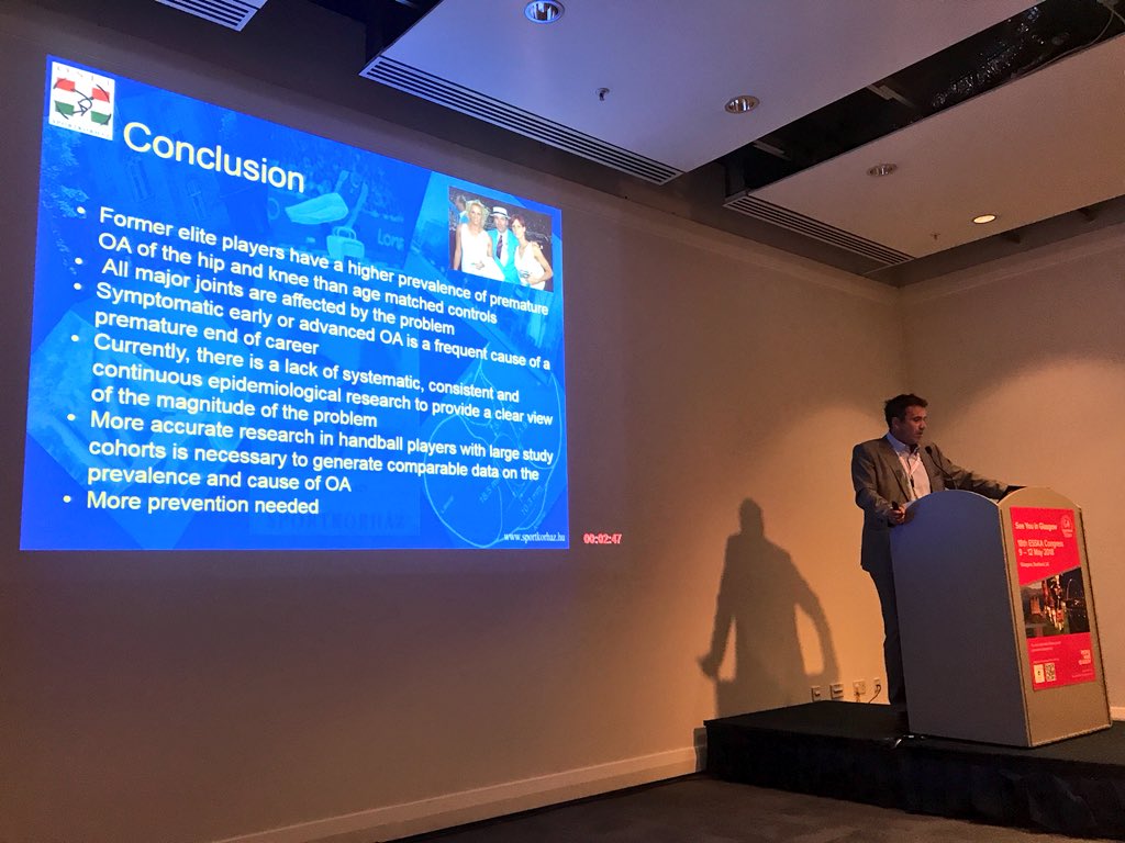 martinasker's tweet photo. Great symposium and discussions about handball injuires chaired by @SportsDocOnline and @larsengebretsen. Covering several main issues in handball medicine. 👍@ESSKA_Congress #ESSKA2018 https://t.co/9O21CntvLm
