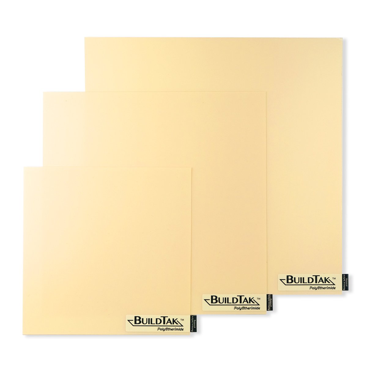 BuildTak's tweet image. You asked for it, we listened! Introducing BuildTak Polyetherimide (PEI), a 0.010&quot; premium Ultem 1000 surface with our no-cleanup adhesive. Paired with the BuildTak FlexPlate System, you can employ multiple FlexPlates to easily swap out between BuildTak Original and BuildTak PEI!