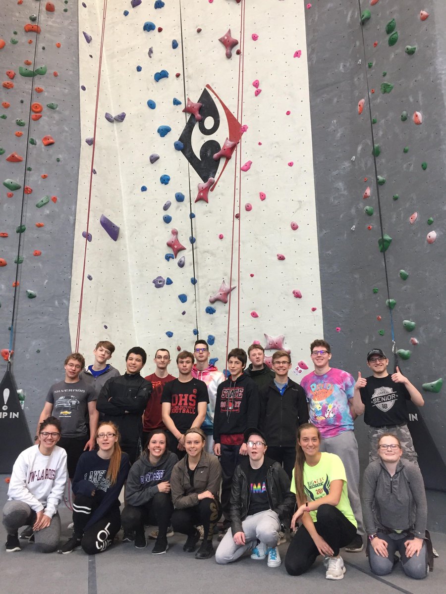 oostburgschools's tweet photo. High school PE students get to challenge their climbing skills at Adventure Rock! ⛰️ https://t.co/rQwKtOO2w5
