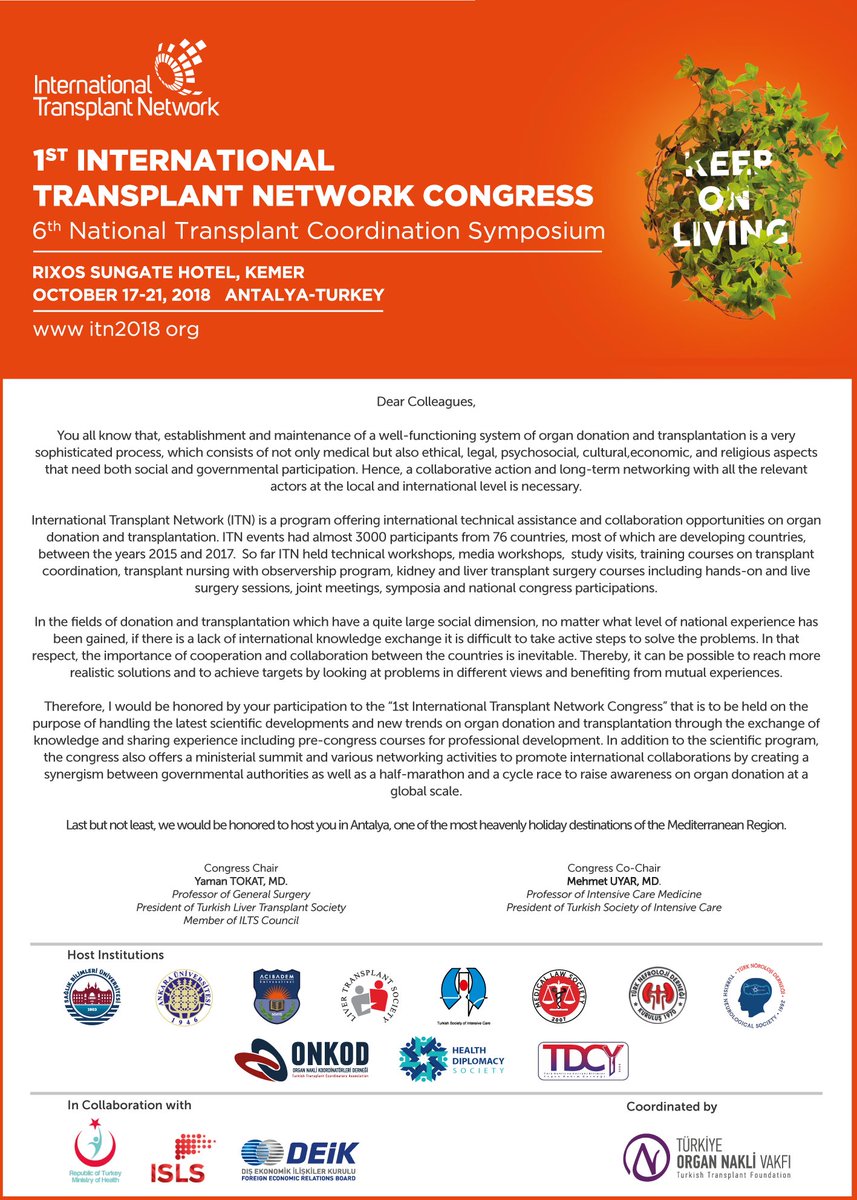 ekahvecidr's tweet image. #OrganDonation #OrganTransplantation #ExchangeKnowledge #ShareExperience #Networking #Ethics #Legal #MinisterialSummit to Combat Transplant Related Crimes