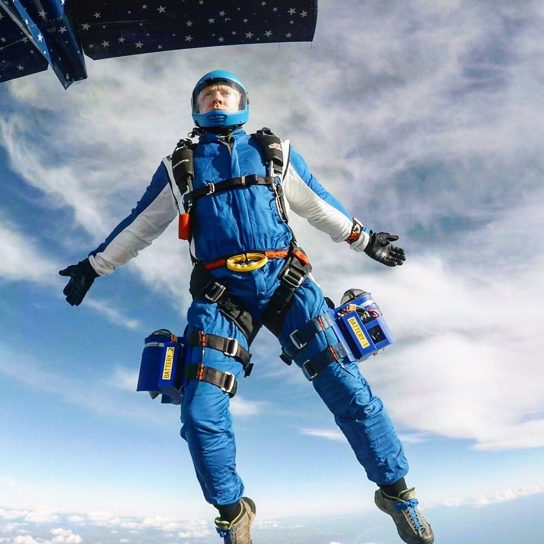 AndyTorbet's tweet photo. Some people are calling ep 12 "the best Beyond Bionic yet" others "the fastest thing on your TV" I'm calling it...ep 12. But then nomenclature isn't one of my strengths. Fortunately jumping out of planes with prototype jet engines strapped to my legs is right up my trackway https://t.co/a3b4elv4OK