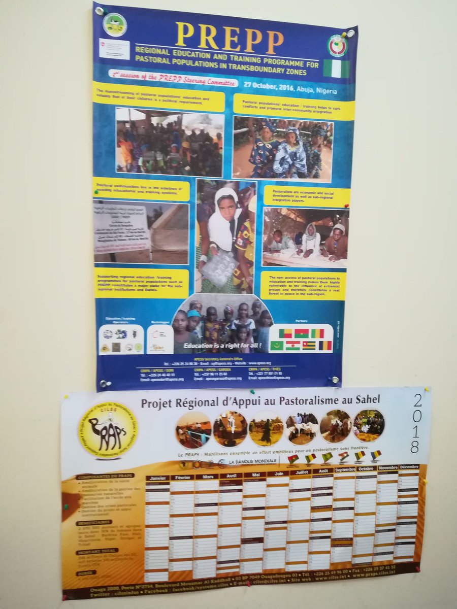 Un poster du #PREPP en bonne position au bureau du Directeur de l'Agriculture et du Développement Rural de la Commission Agriculture, Environnement et Ressources en Eau de la #CEDEAO.
<a href="/apessafrique/">APESS</a>