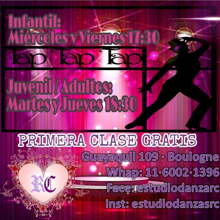 EstudioDanzasRC's tweet photo. Seguimos #inscribiendo!!
Si todavia no sabes q hacer con tu tiempo libre, venite a #Estudiodanzarc y #zapatea
Las #clases más divertidas!
#tap #claquet #percusion # https://t.co/tyG89ArsWD