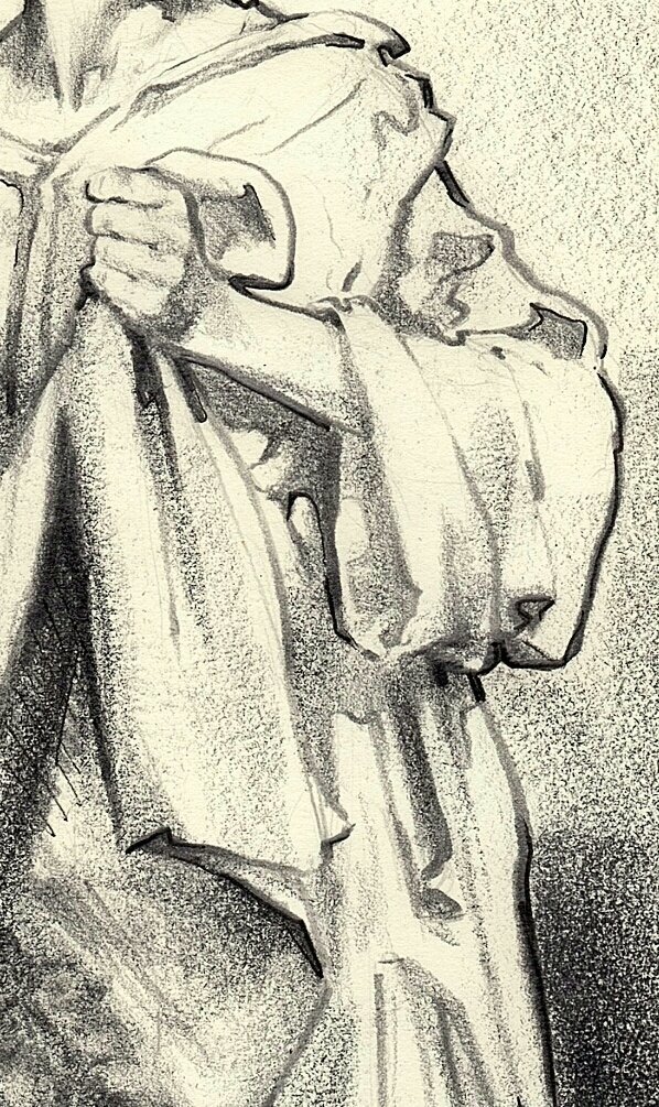 ruizmontes81's tweet photo. Detalle_Boceto previo sobre La Santa Mujer Verónica, destinada para el retablo principal de la cofradía de N. P. Jesús Nazareno, (Cartagena, Murcia)@cofradiamarraja
Lápiz y tinta sobre papel. https://t.co/RXgGxWZM93