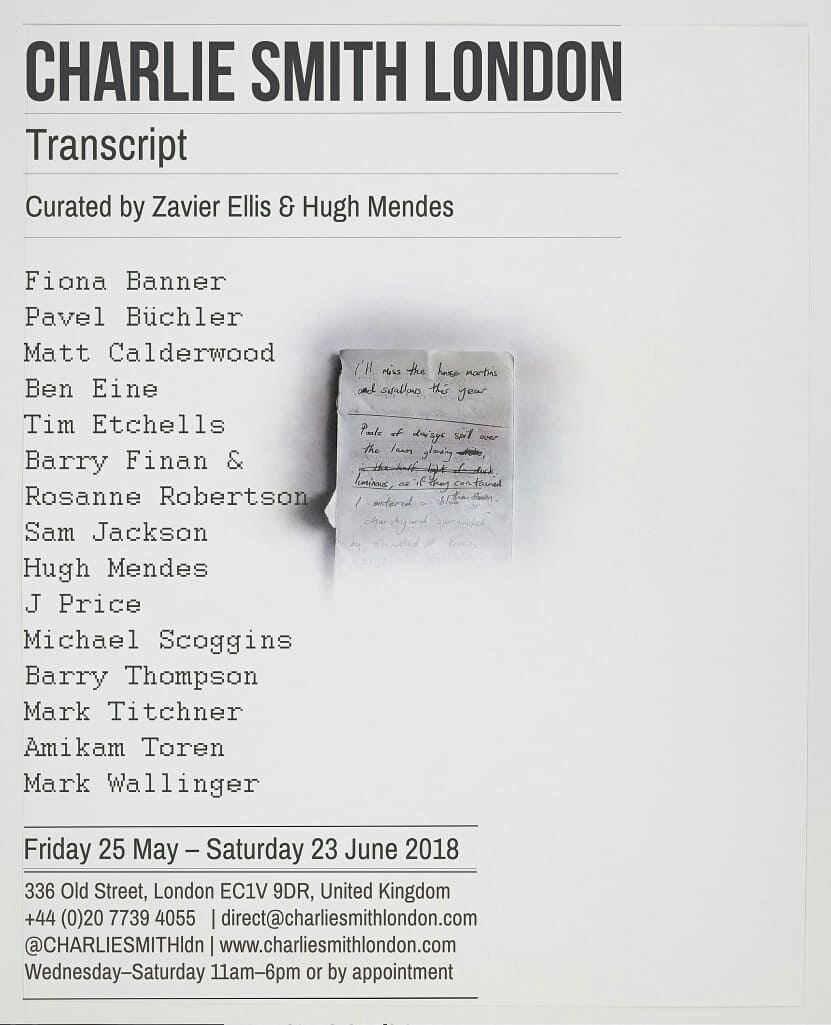 VentureArts's tweet image. UPCOMING EXHIBITION | Transcript | @CHARLIESMITHldn 
Exhibition Dates | Fri May 25th - Sat 23rd June 2018
Thrilled to announce that artists Barry Finan &amp;amp; @R0sanneR will exhibit YES LAD YESS LASS in new major London show. venturearts.org/exhibitions-ev…
