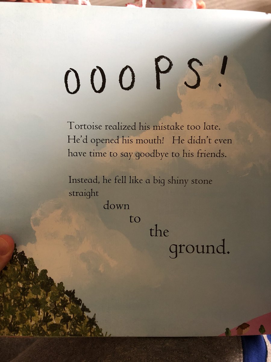 TheTomStacey's tweet photo. If you have a baby don’t read them “The Talkative Tortoise”.Moral of the story was if you talk you’ll lose your best friends and be alone... #talkativetortoise https://t.co/tLTnEUtkkA