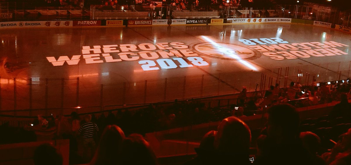 TMSportB2B's tweet photo. And we’re off #BLRvsCZE #IIHF2018 #IIHFWORLDS #IceHockey https://t.co/FnWjthWUMt
