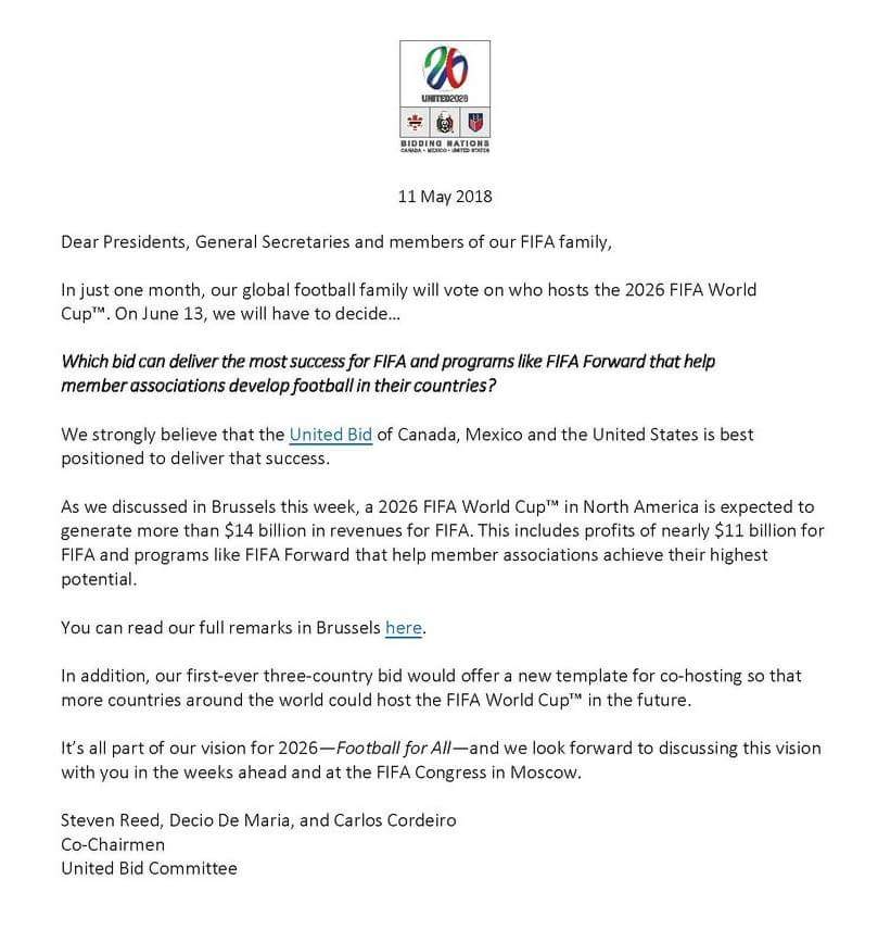 When #United2026 use money game to convince FIFA. 
#Morocco2026