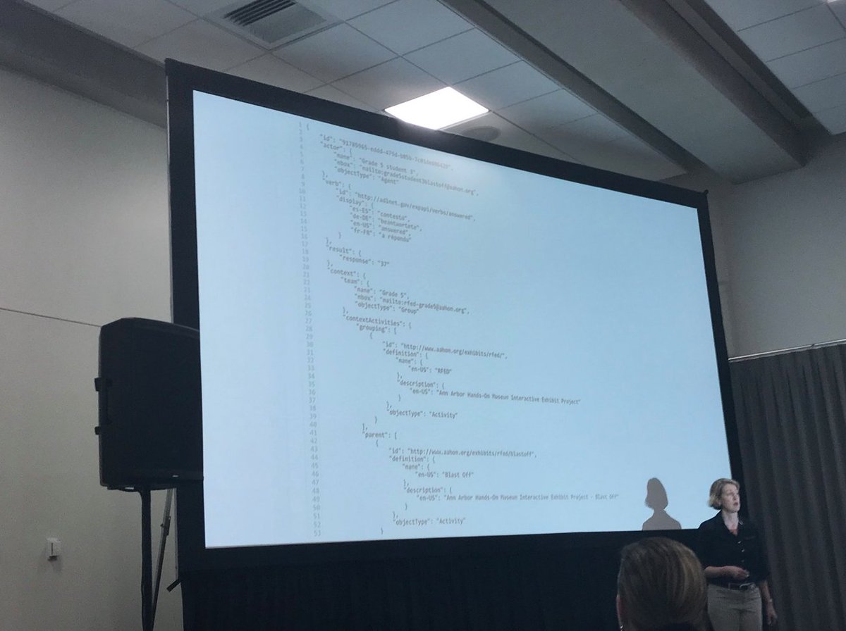 dominKnow's tweet photo. (3/8) @MMTorrance from @tlearning's session #xAPI Geek-Free and Ready to Go on Tuesday at 1pm! Always so insightful and a pleasure to listen in on. We are #xAPIReady! 

(📸: @michellestrbich) https://t.co/jqBmU3tonB