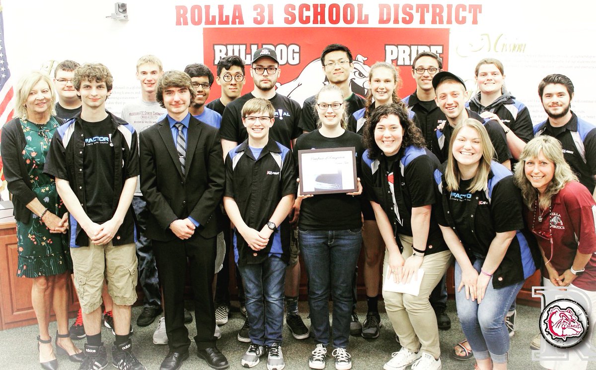 FRC6817's tweet photo. A huge Thank You to Rolla Public Schools and Rolla High School for helping us turn our dreams into reality! 🤖 #OMGRobots #FRC #FIRST https://t.co/pc6vMtsEx9