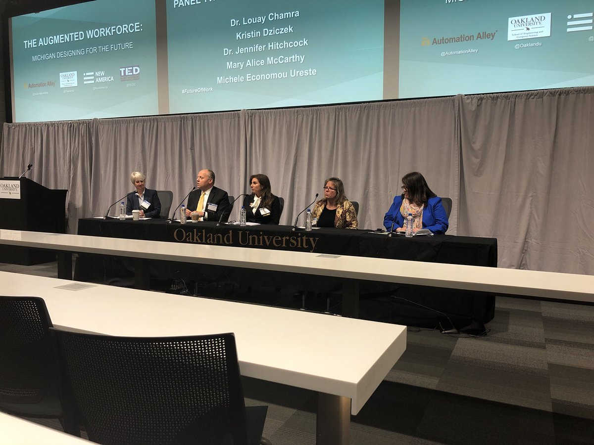 towerandco's tweet image. Director at Center for Automotive Research @kdziczek: Printing apprenticeships in Germany (remember, printing is all digital now) starts with setting type Gutenberg-style. Doing the work manually first helps people understand it, even if it’s automated now. 
#augmentedworkforce