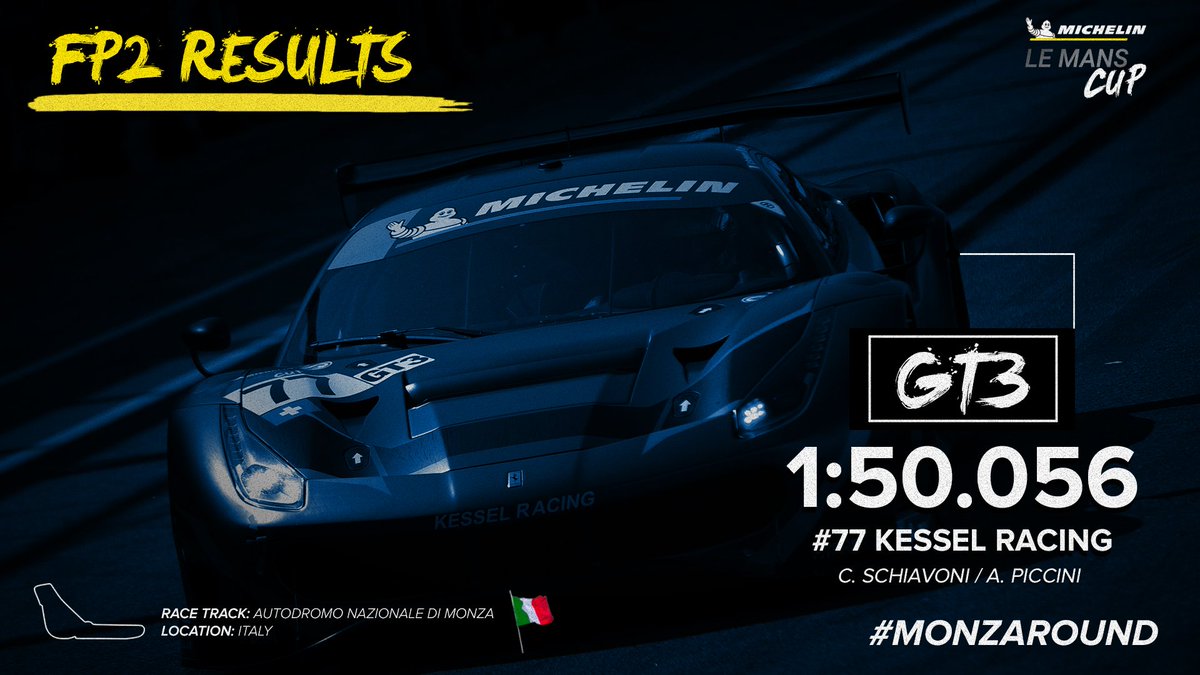 Results of Free Practice 2 this afternoon ! 👇

- #21 DB Autosport LMP3 ⌚1:46:563

- #77 <a href="/kessel_ch/">KESSEL</a> GT3 ⌚1:50:056

#LMC | #MONZAROUND