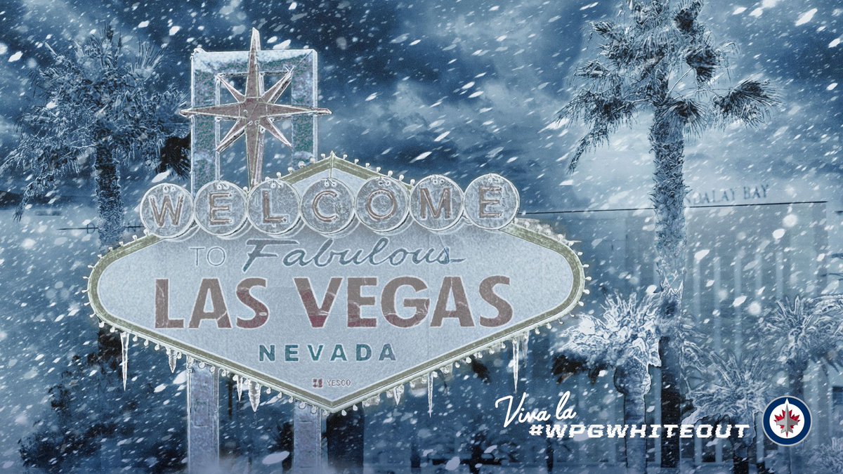 NHLJets's tweet photo. Viva la #WPGWhiteout!

Vegas, let's do this. https://t.co/sPvRmHsQUY