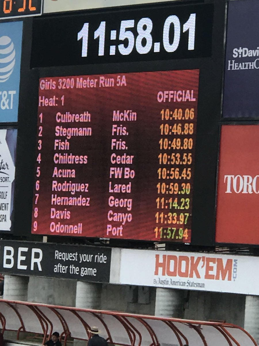 Congratulations <a href="/BoswellTrack/">Boswell Track</a> Andrea Acuna placing 5th at the UIL 5A State Track meet in the 3200m race!