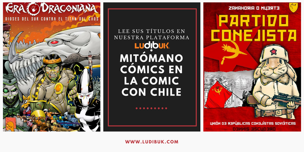 Ludibuk's tweet photo. @mouse_cl  destaca los cómics chilenos que serán lanzados en la @comicconchile​. Entre ellos están nuestros amigos de @MitomanoComics. 
Conoce sus títulos en nuestro catálogo y disfruta de historias de acción, misterio y aventuras #YoLeoEnLudibuk
https://t.co/TfDSaLGjmm https://t.co/DPs9a9jdG8