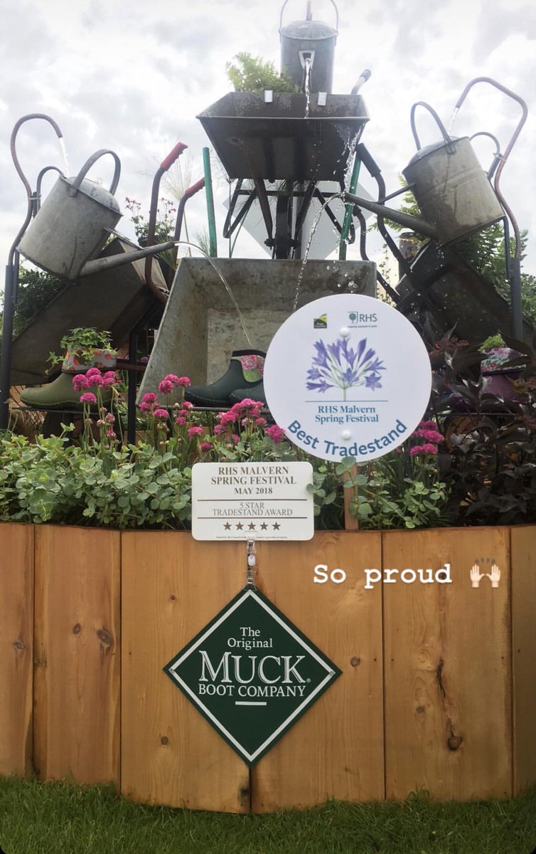 WhiteroomAgency's tweet photo. Proud to say our work with @MuckBootCo at the @The_RHS Spring Festival Malvern has won Best Tradestand! Excellent job guys! https://t.co/lJCoT5VFMh