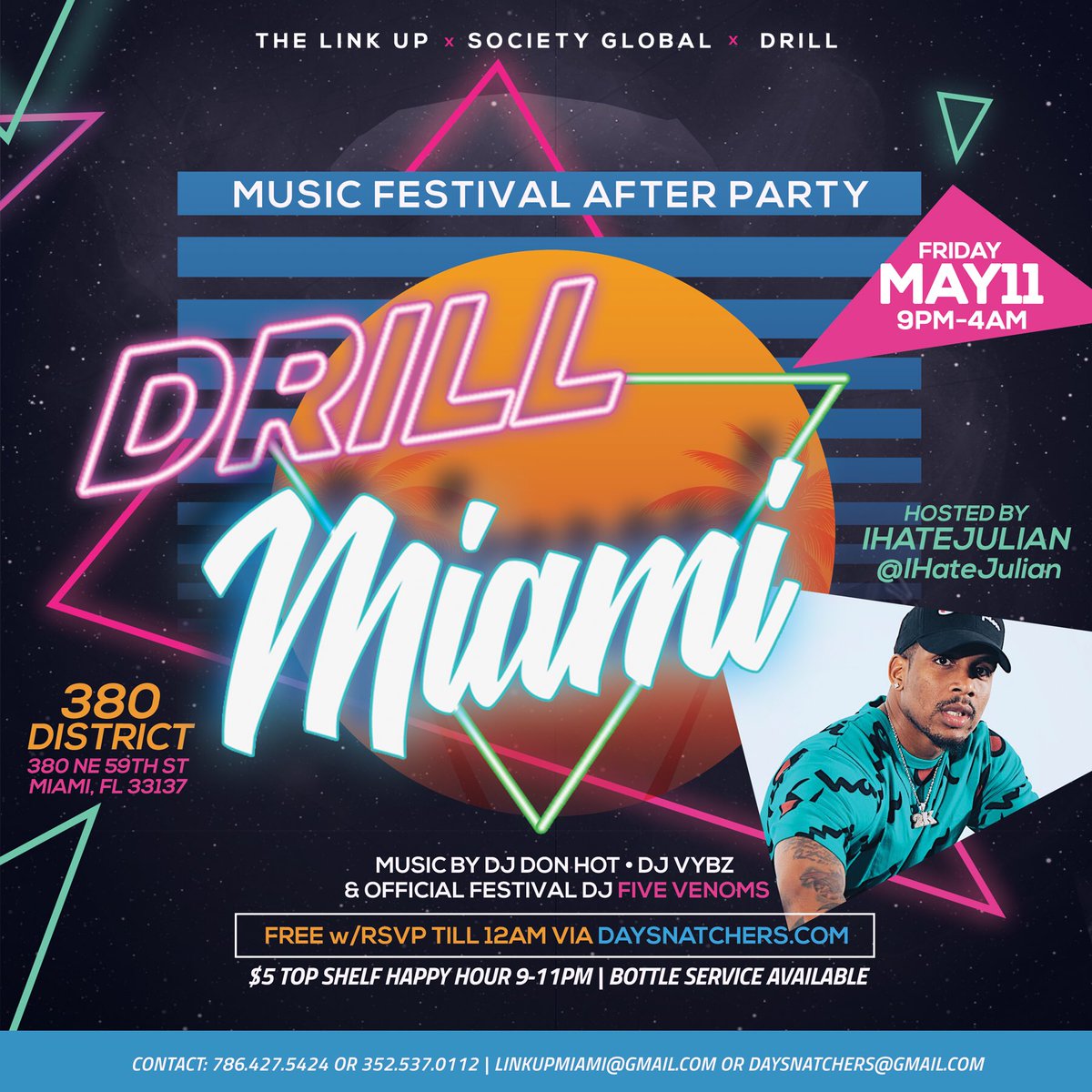 AltiDaGawd's tweet photo. π #MIAMI π΄ - TODAY!!!
The 2nd Annual #DRILLMiami βοΈπ©
#RollingLoud Day 1 After Party π€π½
@CubanDaSavage Bday Bash ππHosted By @BRiANNAtheYRB & @iHateJulian
RSVP at https://t.co/2B5son1Nvp
π Powered By:
@thelinkupp x @societyglobal x @itsthedrill https://t.co/jUA7h0EfJs