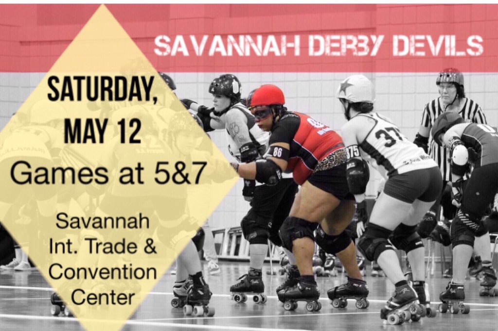 savannahderby's tweet photo. Still time to get your early bird tickets! Don’t miss our double header tomorrow against @soulcitysirens and Smoky Mountain at @SAVConvCenter. https://t.co/5RjQCbXypg https://t.co/VqKV2U9ew8