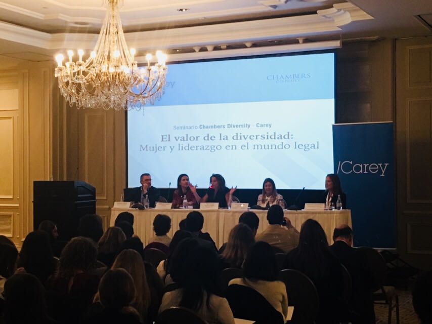 Our panel is composed by Carolina Schmidt from Copesa, Gonzalo Smith from Falabella, Angelika Hunnefeld from <a href="/GT_Law/">Greenberg Traurig LLP</a> and Cecilia Mairal from <a href="/marvalofarrell/">Marval O'Farrell Mairal</a>
#DiversitySantiago