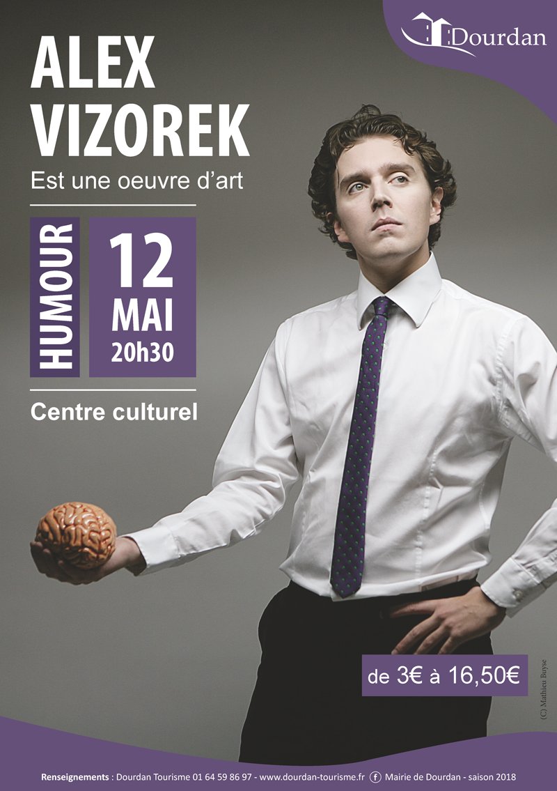 VilledeDourdan's tweet image. #Dourdan La saison culturelle 🎭 se termine bientôt ! Mais samedi soir, une soirée pour rire 😂 avec @alexvizorek ! 👍 @LeRep91 @LeParisien_91 #humour #saisonculturelle