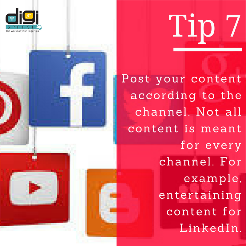 digisparsh's tweet photo. You can have your digital presence on as many channels as you want. But, ensure that you do not post the same content everywhere. Every channel has a different kind of audience and publishing wrong content may harm your brand. 
#digitalmarketingtip #socialmedia #onlinemarketing https://t.co/EGIy1iyc0r