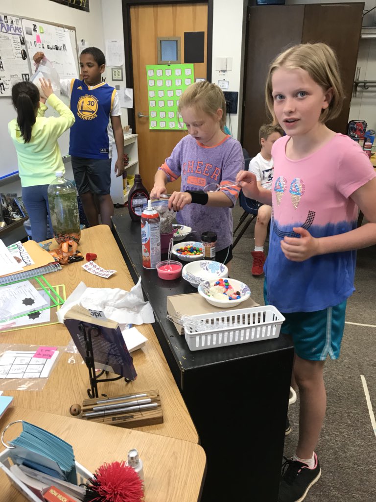 MrsGermano's tweet photo. Real life math and science....ice cream style https://t.co/4IcujMa8XR