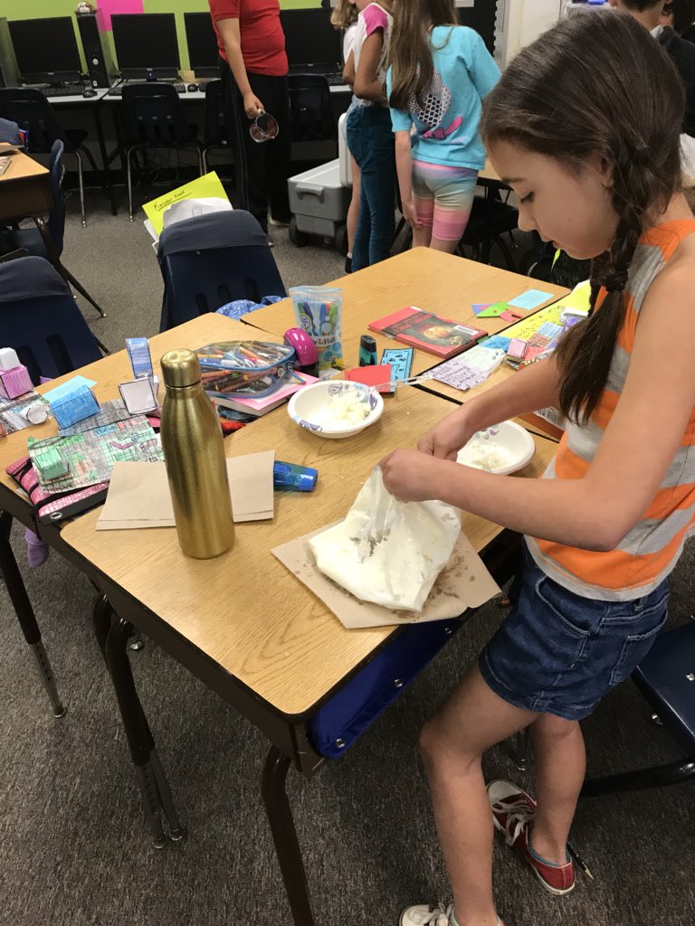 MrsGermano's tweet photo. Real life math and science....ice cream style https://t.co/4IcujMa8XR