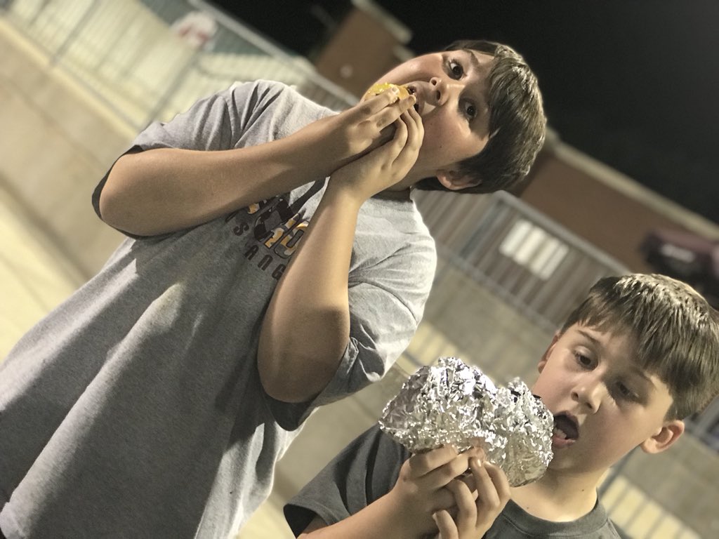 Cheering on our fav team and crushing our fav ballpark hotdogs. #HotRodsWin! #ItsBigTime #