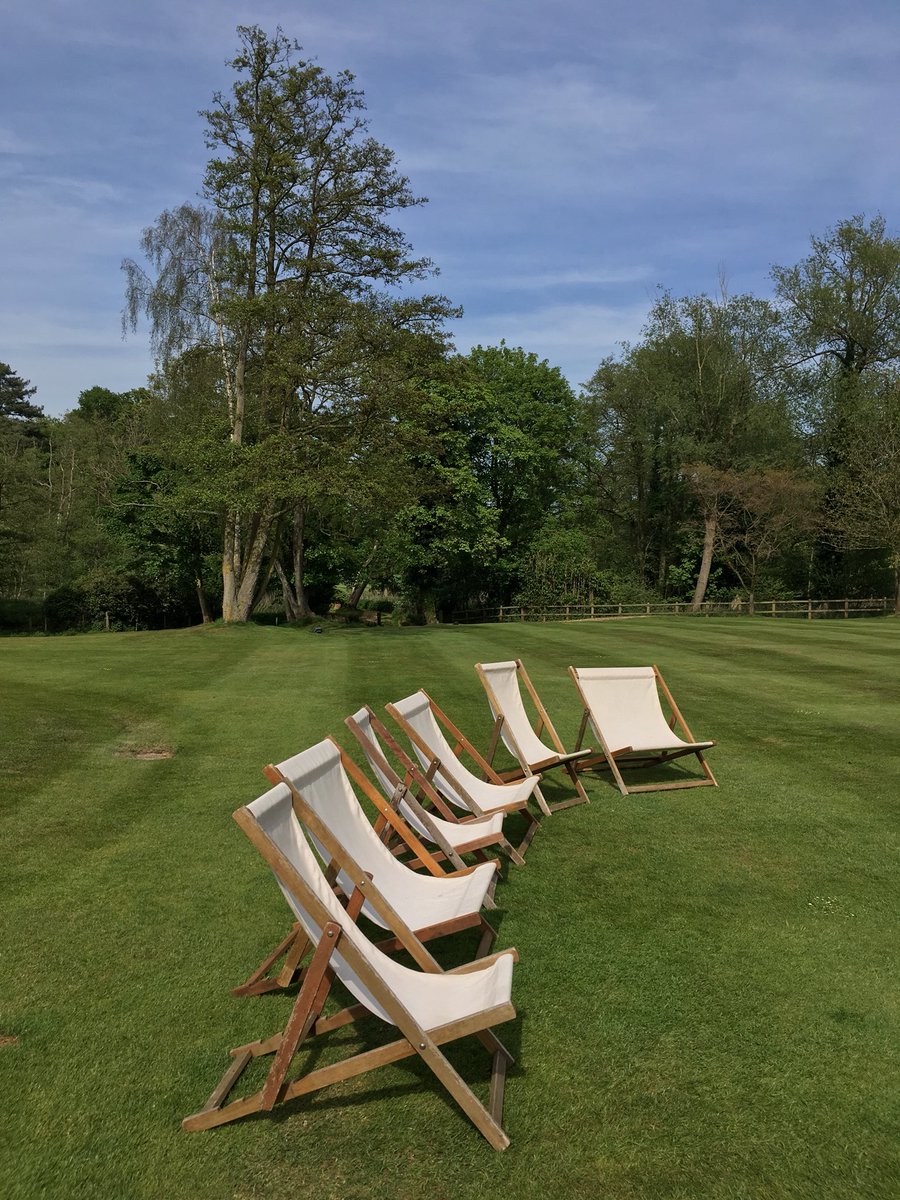 What better way to spend the afternoon than #chillin in the #sun <a href="/kesgravehall/">milsoms kesgravehall</a> #deckchairs #afternoontea