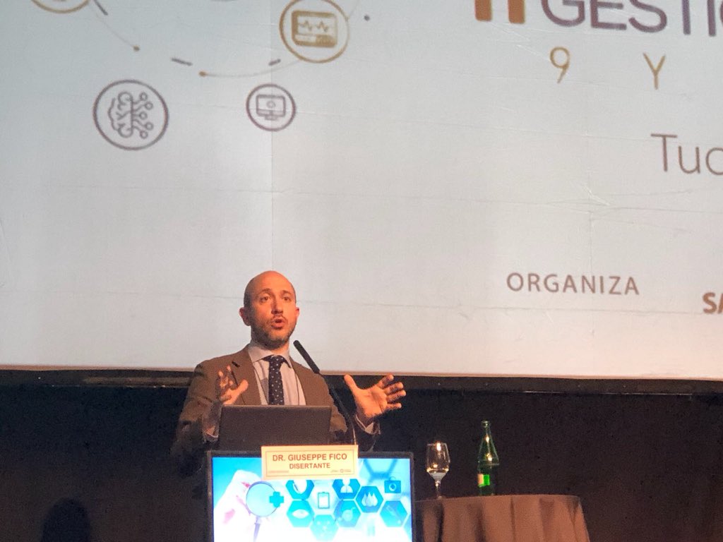 ACTIVAGEproject's tweet photo. . @gfico and @amedranogil from @Life_S_Tech @La_UPM talking yesterday about #innovation in #healthcare and @uAALPlatform as part of #ACTIVAGEproject at #tucumantecmed2018 #bigdata #IoT #eHealth #H2020 #AAL #activeageing https://t.co/ZGrImghPxV
