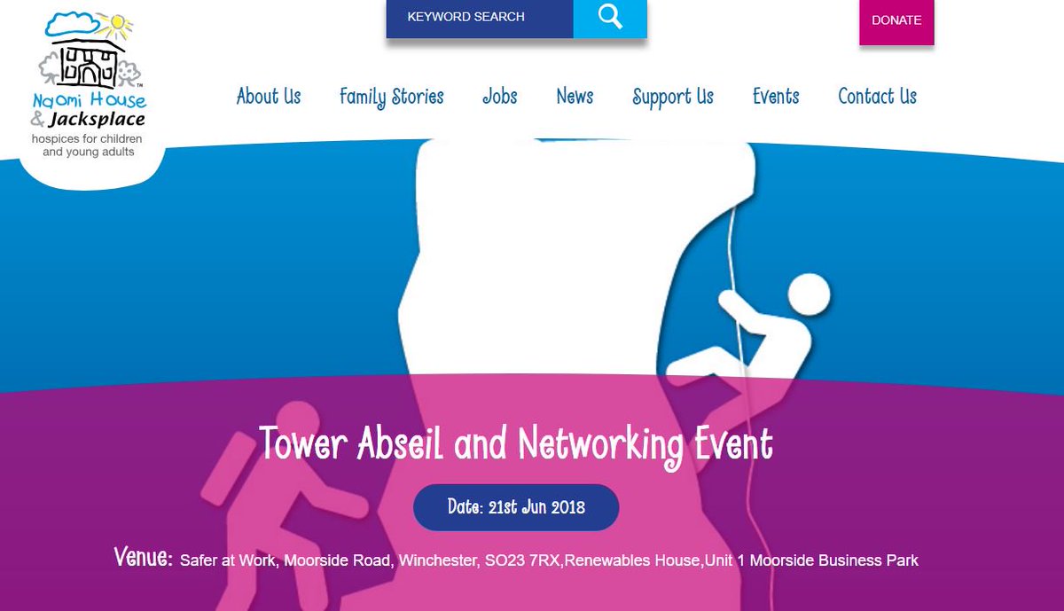 TrainingWind's tweet photo. Business Network and Charity Event: Would you like to raise money for @naomiandjack and meet #local #winchester businesses at a network event? Then book onto our Charity Abseil and Network Event. 21st June 2018. #naomiandjack #youcandoit #saferatwork https://t.co/QTyL2ctJ8X https://t.co/GxtqFhtOKf