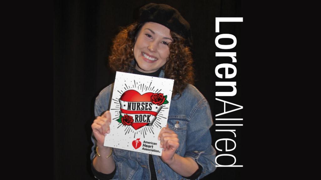 HeartCPR's tweet photo. This finalist on @NBCTheVoice who also sang on @GreatestShowman  knows that nurses are the force behind healing and hope. Thanks @LorenAllred for recognizing that #Nurses Rock. https://t.co/0diVxBu1Bq